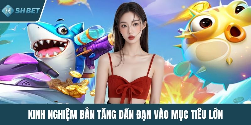 Kinh nghiệm bắn tăng dần đạn vào mục tiêu lớn