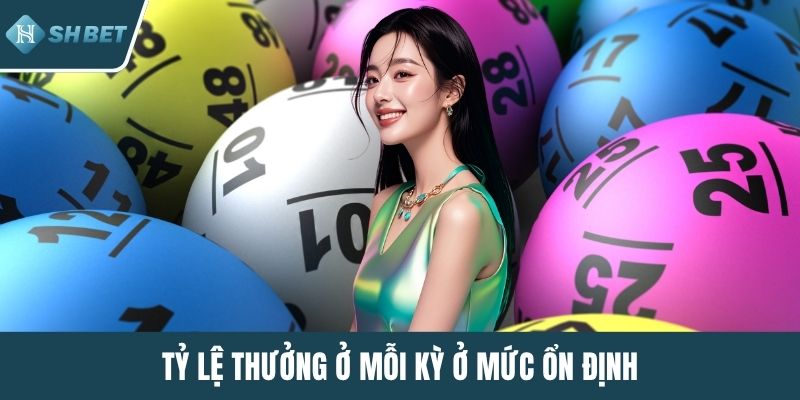 Tỷ lệ thưởng ở mỗi kỳ ở mức ổn định